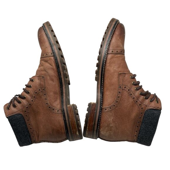 Warfield & Grand Boots Mens 9 Brown Leather Upper Cap Toe Brogue Darren‎ main image 13